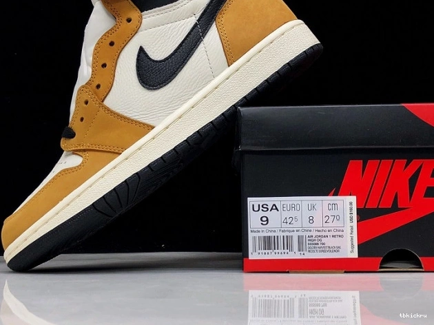 Rep TBkick Retro Air Rookie High OG Year 555088-700 Jordan the of 1 0811
